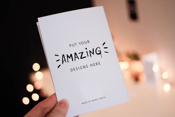 Mockup открытка