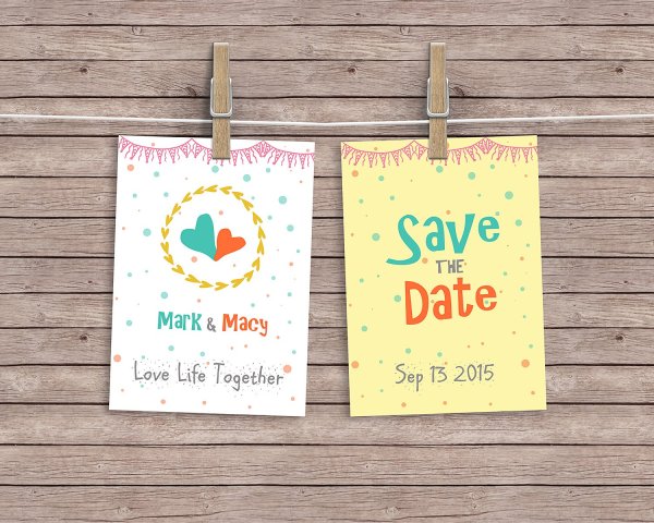 Открытки на прищепках