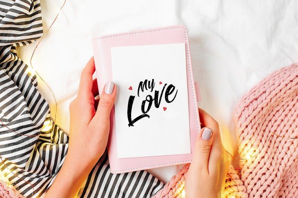 Mockup открытка