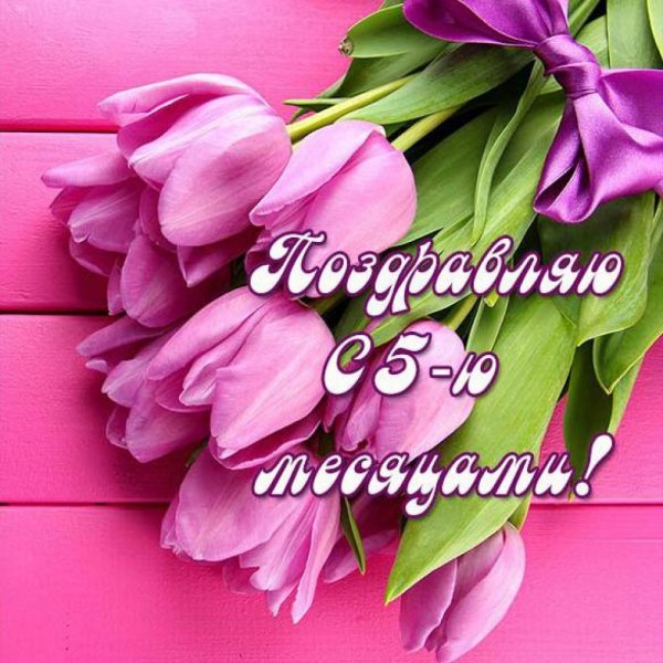Поздравления с пятью месяцами