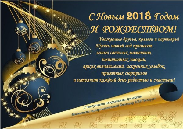 Открытка поздравление с новым годом партнерам