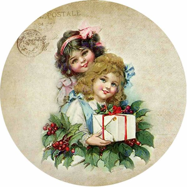 Винтажные новогодние иллюстрации