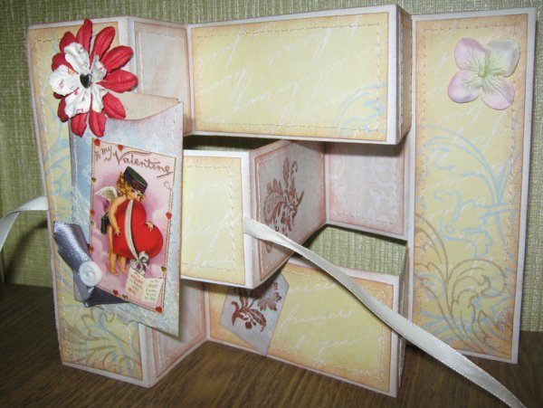 Открытка трансформер Скрапбукинг