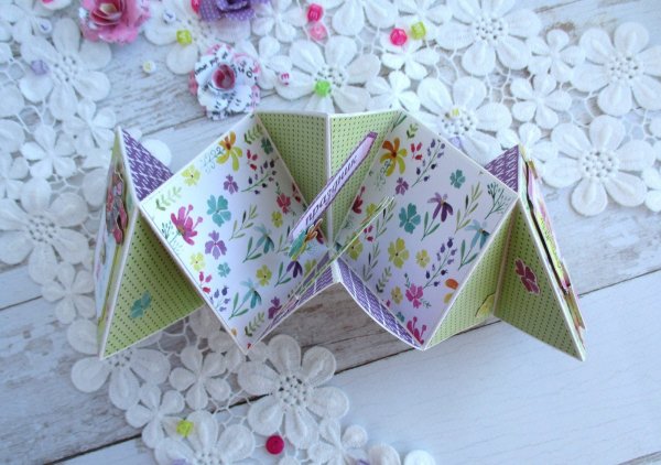 Открытка трансформер из бумаги