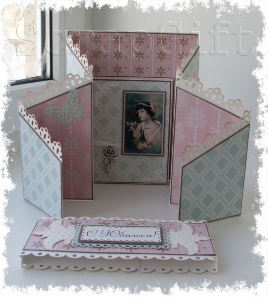 Открытка трансформер Скрапбукинг