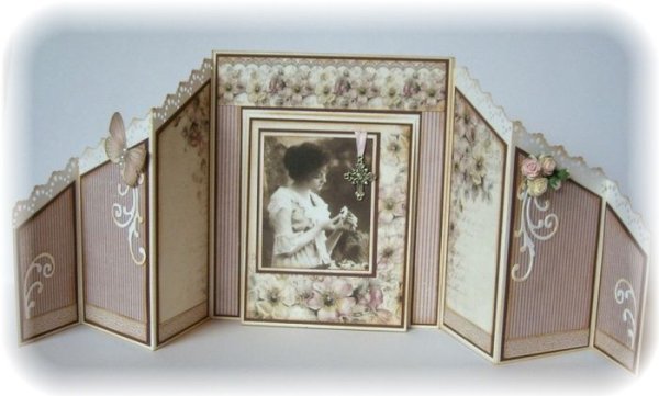 Скрап открытка трансформер