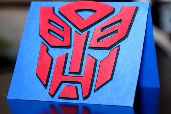 Открытка трансформер из бумаги