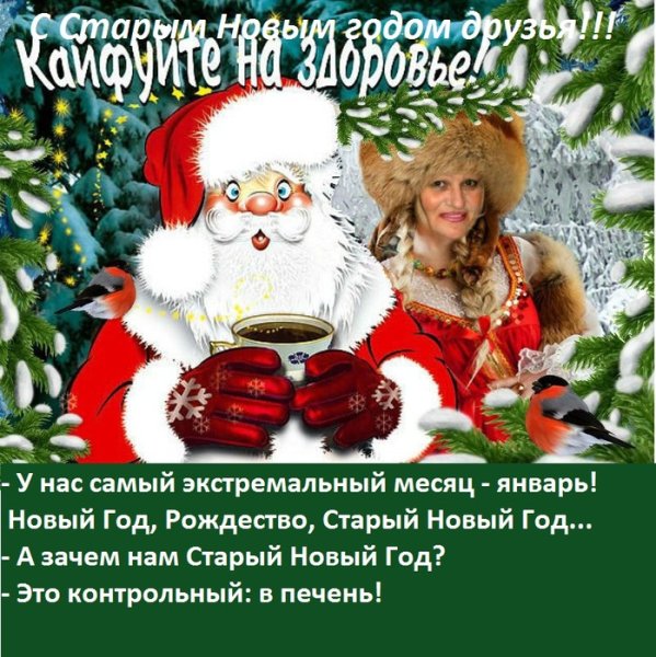 Старый новый год прикольные