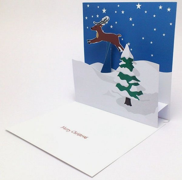 Раскладные новогодние открытки