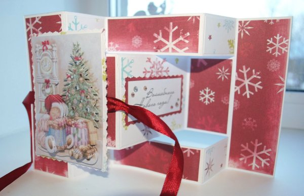 Раскладные новогодние открытки