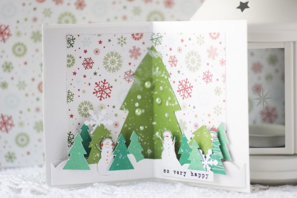 Раскладные новогодние открытки