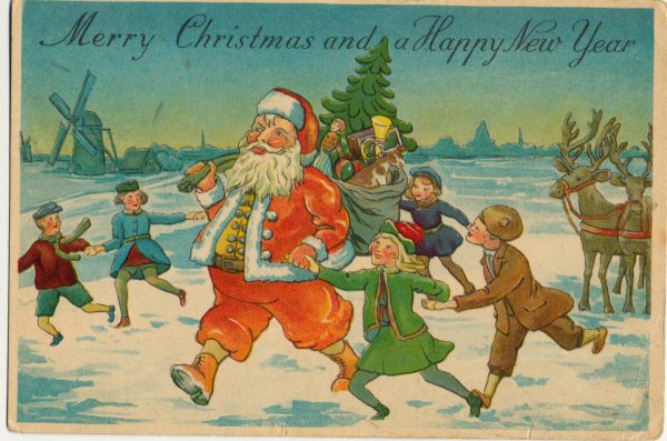 Новогодние открытки ретро