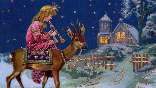 Старинные новогодние открытки