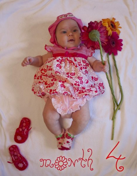 Мишка Тедди с месяцами