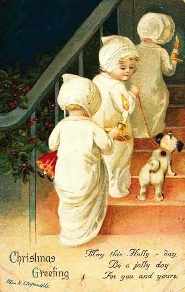 Старинные открытки с Рождеством