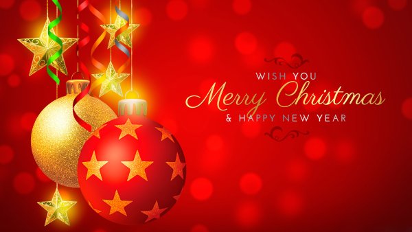 Рождественская открытка Merry Christmas