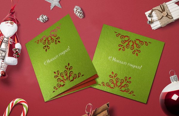 Стильные новогодние открытки