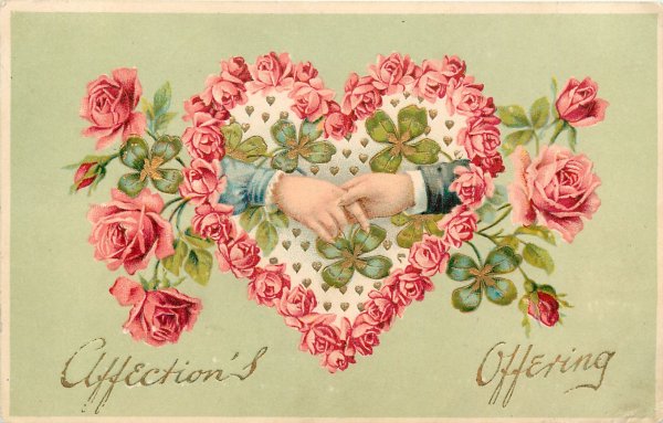 Старинные открытки с днем влюбленных