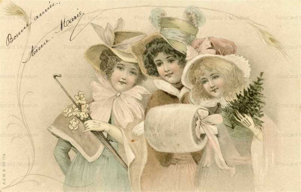 Новый год открытки Винтаж