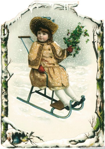 Новогодние Винтажные дети