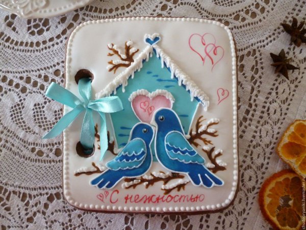 Имбирный пряник открытка