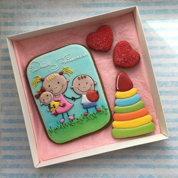 Пряник открытка учителю