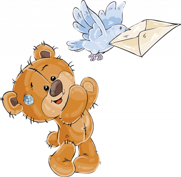 Медвежонок мультяшный