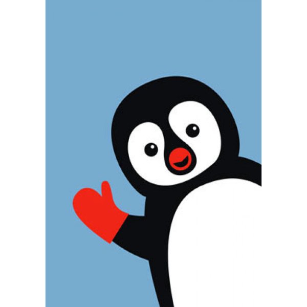 Пингвинчик открытка