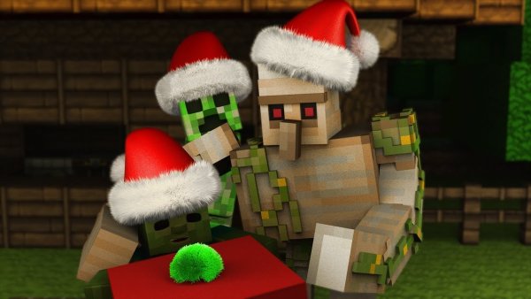 Новогодний майнкрафт