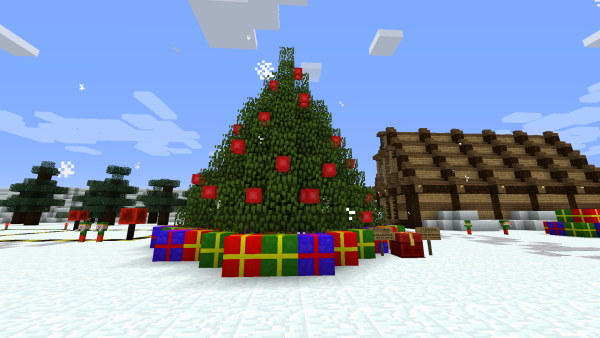 Новогодние постройки в Майне