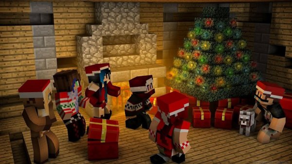 Майнкрафт новый год