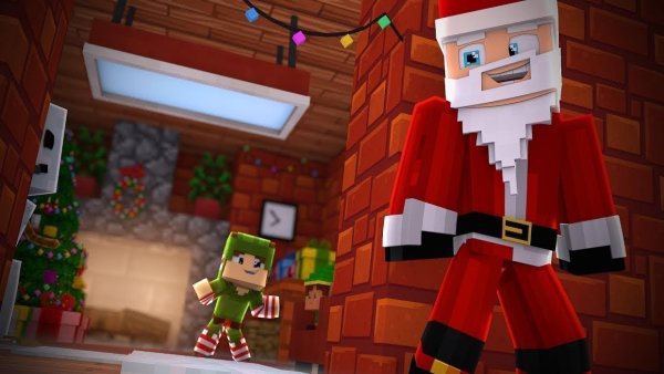 Новогодний майнкрафт