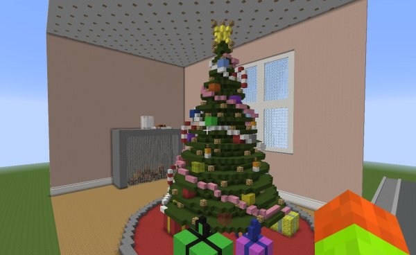 Новогодняя елка в МАЙНКРАФТЕ