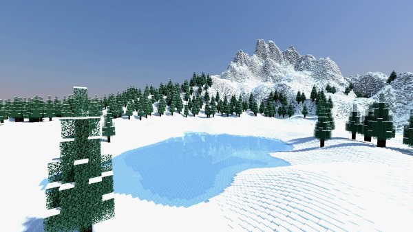 Зимний биом в майнкрафт