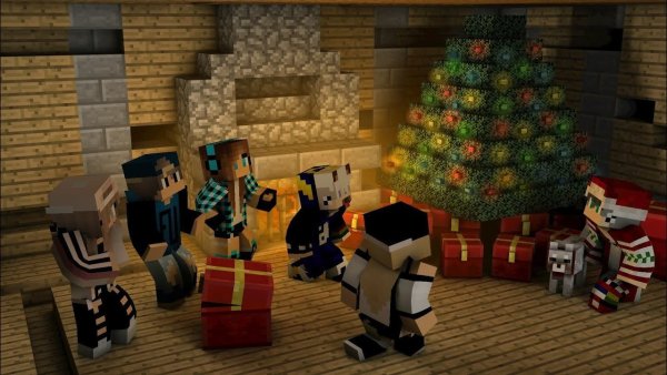 Новогодний майнкрафт