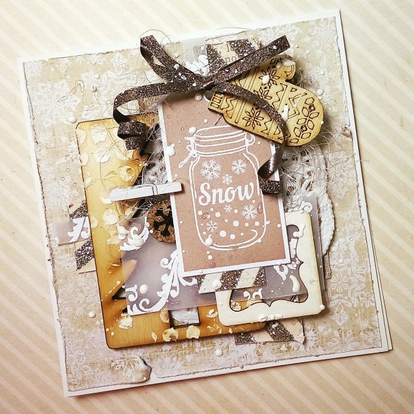 Новогодние скрап открытки