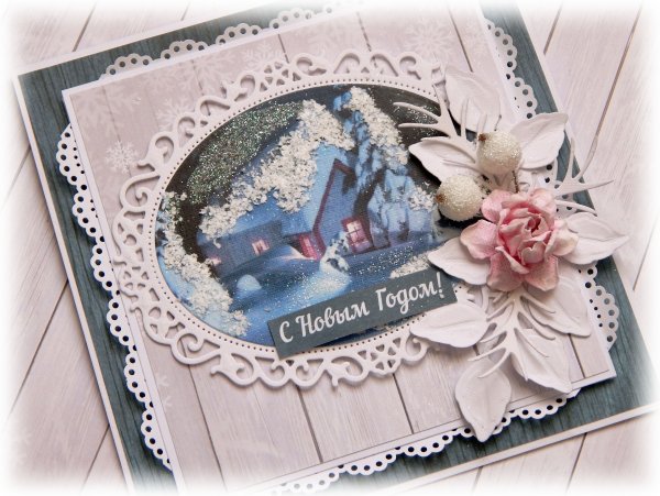 Рождественские открытки Скрапбукинг