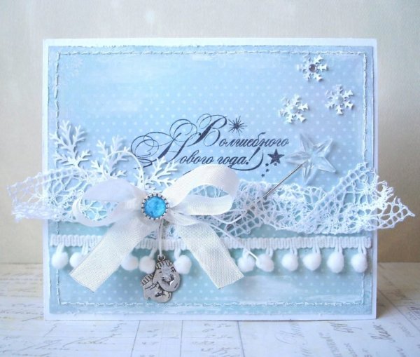 Новогодняя открытка своими руками