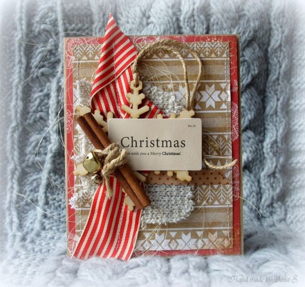 Открытки на новый год Скрапбукинг