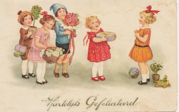 Открытки с днем рождения в стиле ретро