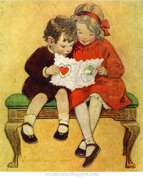 Винтажные иллюстрации детей 20 века