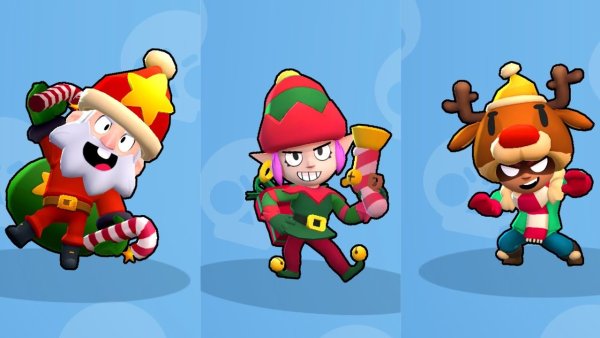 Новогодние скины в БРАВЛ старс