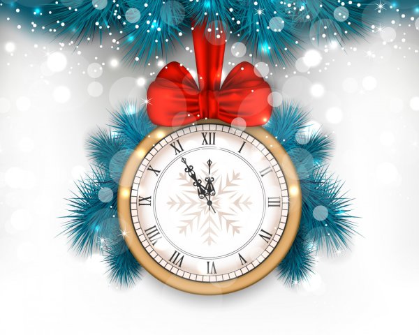 Новый год часы