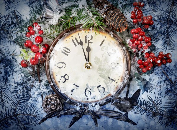 Часы новогодние