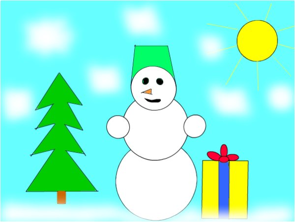 Макет новогодней открытки минималистичный