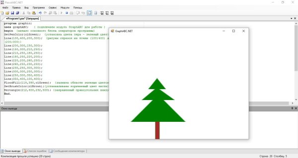 Графика Паскаль ABC примеры