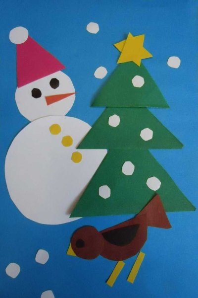 Аппликация. Новый год