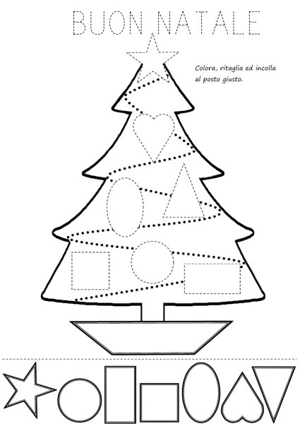 Елка с геометрическими фигурами