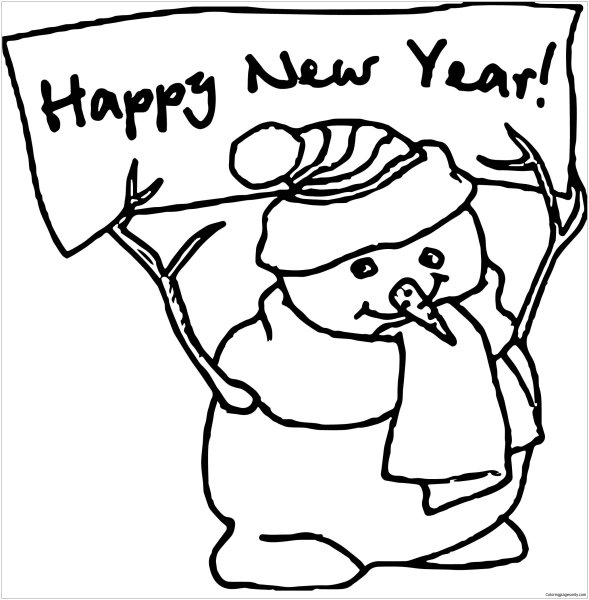 Раскраска Рождество на английском