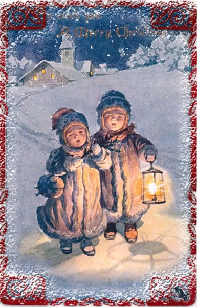 Святки старинные открытки